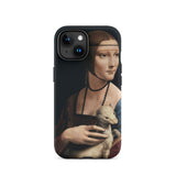 La Dame à l'hermine - Coque iPhone Léonard de Vinci, 15 / Mat, Coques de téléphone, Toby Leon