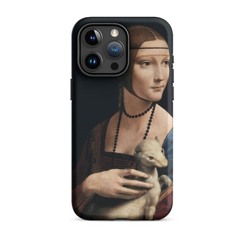 La Dame à l'hermine - Coque iPhone Léonard de Vinci, 15 Pro Max / Mat, Coques de téléphone, Toby Leon