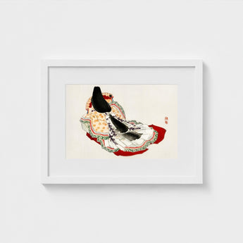 Lady in a Kimono - Kono Bairei Meiji Geisha Art Print / Canvas Kōno Bairei’s, Meiji-era, Enigmatic Splendor Prints