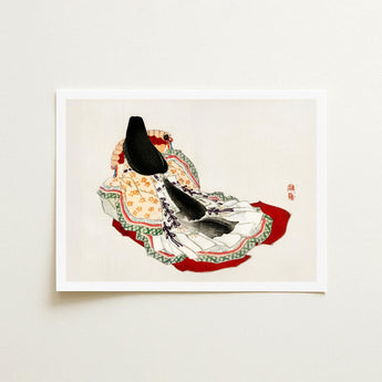 Lady in a Kimono - Kono Bairei Meiji Geisha Art Print / Canvas Kōno Bairei’s, Meiji-era, Enigmatic Splendor Prints