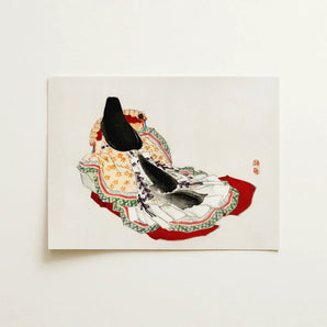 Lady in a Kimono - Kōno Bairei Meiji Geisha Art Print / Canvas, 16x12’’ / 41x31cm / Unframed / no Border, Posters Prints & Visual Artwork,