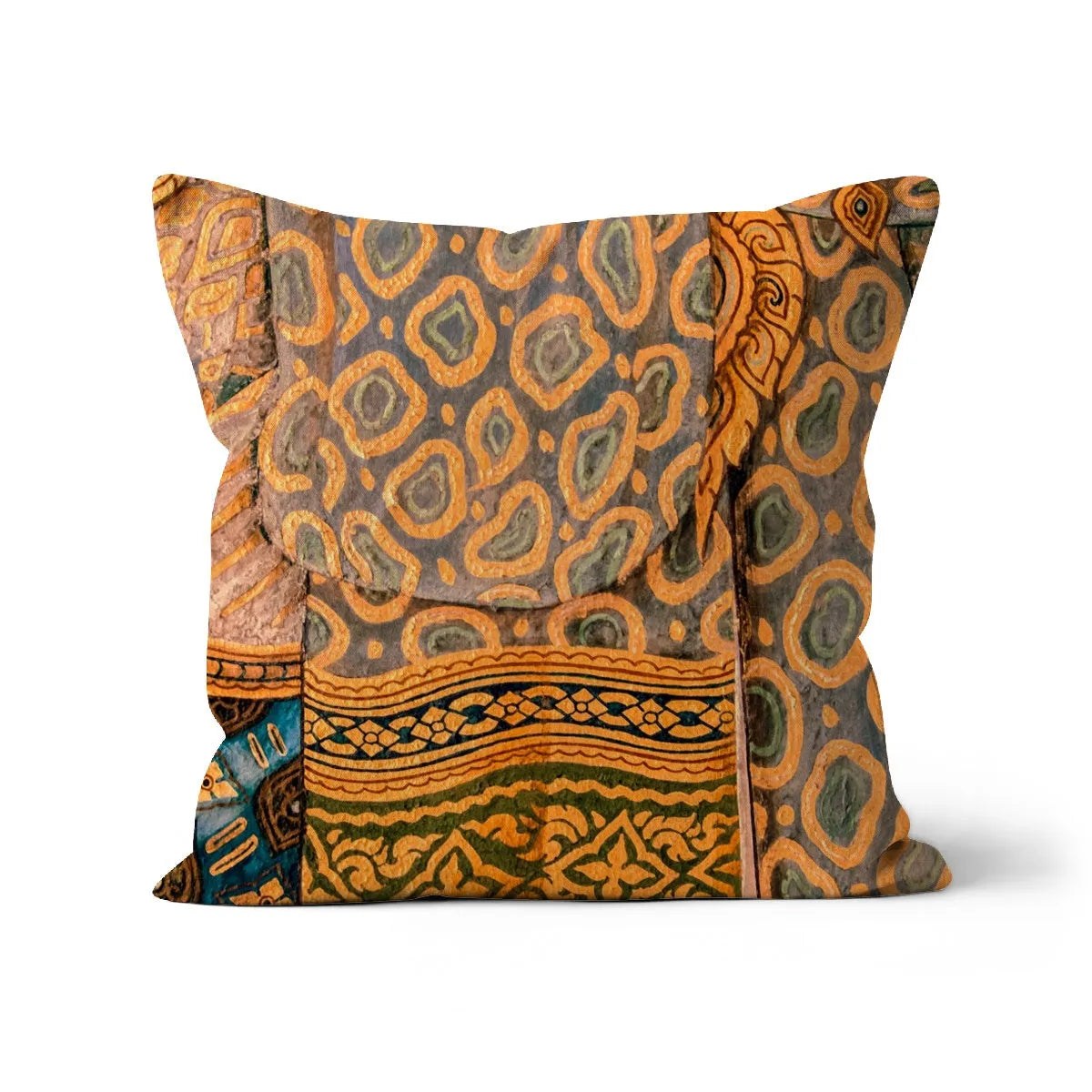 Lady In Waiting Cushion - Decorative Throw Pillow - Linen / 18’x18’ - Throw Pillows - Aesthetic Art