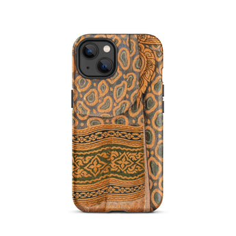 Lady in Waiting - Royal Siam Mural Phone Case Iphone 13 / Matte Patterned Smartphone Case Siamese Court Fashion, Thailand’s Ayutthaya Era,
