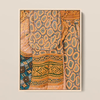Lady in Waiting - Royal Siam Thai Mural Art Print / Canvas, 12x16’’ / 31x41cm / Natural Frame, Posters Prints & Visual Artwork, Toby Leon
