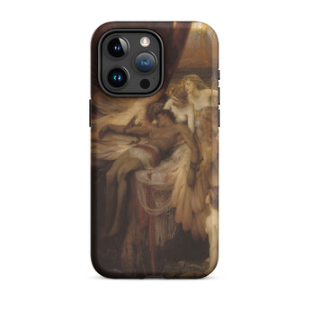 Lament for Icarus - Herbert Draper Phone Case Iphone 15 Pro Max / Matte Artistic Phone Case Herbert Draper, Draper Iphone Case, Broken