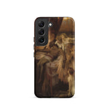 Lament for Icarus - Herbert Draper Phone Case Samsung Galaxy S22 / Matte Phone Case Detailed Classical Painting Warm Brown Beige Herbert