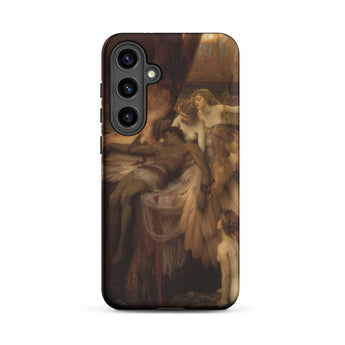Lament for Icarus - Herbert Draper Phone Case Samsung Galaxy S24 Plus / Matte Phone Case Detailed Classical Painting Warm Brown Beige