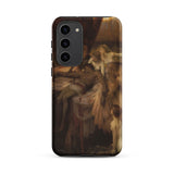 Lament for Icarus - Herbert Draper Phone Case Samsung Galaxy S23 Plus / Matte Phone Case Detailed Classical Painting Warm Brown Beige