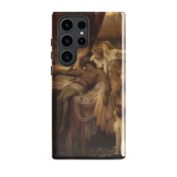 Lament for Icarus - Herbert Draper Phone Case Samsung Galaxy S23 Ultra / Gloss Phone Case Detailed Classical Painting Warm Brown Gold