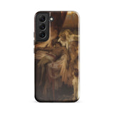 Lament for Icarus - Herbert Draper Phone Case Samsung Galaxy S22 Plus / Gloss Phone Case Detailed Classical Painting Warm Earth Tones