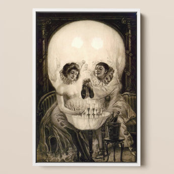 L’amour De Pierrot - Salvador Dali Kunstdruck / Leinwand, 12x17’’ / A3 / Weißer Rahmen, Poster Drucke & Visuelle Kunstwerke, Toby Leon