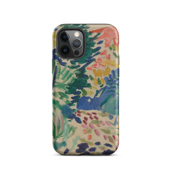 Landscape at Collioure - Henri Matisse Phone Case Iphone 12 Pro / Matte Colorful Abstract-patterned Phone Case Henri Matisse’s Landscape,