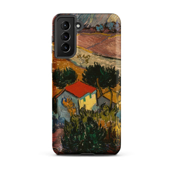 Landscape with House - Vincent Van Gogh Phone Case, Samsung Galaxy S21 Plus / Matte, Mobile Cases, Toby Leon