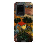 Landscape with House - Vincent Van Gogh Phone Case Samsung Galaxy S20 Ultra / Matte Phone Case Vibrant Impressionistic Painting House Red