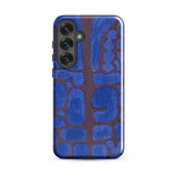 Late Evening Looking out of the Woods - Paul Klee Phone Case Samsung Galaxy S25 Plus / Matte Blue Brown Abstract Patterned Phone Case
