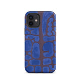 Late Evening Looking out of the Woods - Paul Klee Phone Case Iphone 12 / Matte Blue Brown Abstract Patterned Phone Case Reveals Paul Klee’s
