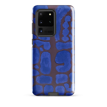 Late Evening Looking out of the Woods - Paul Klee Phone Case Samsung Galaxy S20 Ultra / Matte Blue Brown Abstract Patterned Phone Case