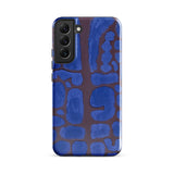 Late Evening Looking out of the Woods - Paul Klee Phone Case Samsung Galaxy S22 Plus / Matte Blue Brown Abstract Patterned Phone Case