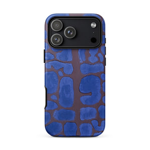 Late Evening Looking out of the Woods - Paul Klee Phone Case Iphone 17 Pro Max / Matte Blue Brown Abstract Patterned Phone Case Textured