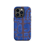 Late Evening Looking out of the Woods - Paul Klee Phone Case Iphone 14 Pro / Matte Blue Brown Abstract Patterned Phone Case Textured
