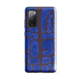 Late Evening Looking out of the Woods - Paul Klee Phone Case Samsung Galaxy S20 Fe / Matte Vibrant Blue Brown Abstract Patterned Phone Case