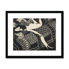 Laziness - Félix Edouard Vallotton Woodcut Art Print, Black White Woodcut Print Nude Figure Patterned Bedding
