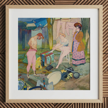 Le Cirque Corvi - Georges De Feure Art Nouveau Print / Canvas, 12x12’’ / 31x31cm / Natural Frame / Matboard, Posters Prints & Visual
