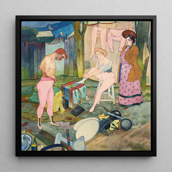 Le Cirque Corvi - Georges De Feure Art Nouveau Print / Canvas, 12x12’’ / 31x31cm / Black Frame, Posters Prints & Visual Artwork, Toby Leon