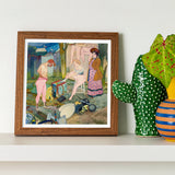 Le Cirque Corvi - Georges De Feure Art Nouveau Print / Canvas Framed Painting Colorful Domestic Scene Figures Interior, Belle époque