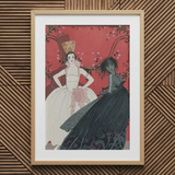 Le Jour et La Nuit - George Barbier 1920s Art Print / Canvas Framed Art Nouveau-style Print Two Elegantly Dressed Women George Barbier’s Le