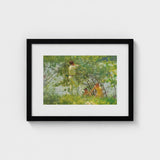 Leafy June - Henry Scott Tuke Art Print / Canvas, Dappling Riverbank Grasses Prints