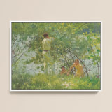 Leafy June - Henry Scott Tuke Art Print / Canvas, 16x12’’ / 41x31cm / White Frame, Posters Prints & Visual Artwork, Toby Leon