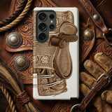 Leather Side Saddle - Frank C. Barks Equestrian Phone Case, Mobile Cases, Toby Leon