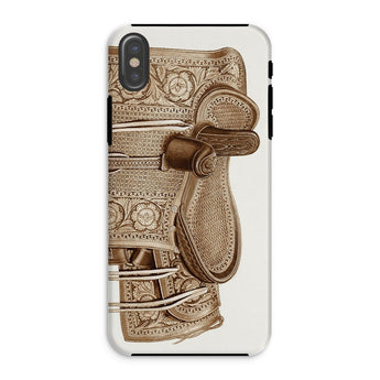 Sella Laterale in Pelle - Custodia Iphone Equestre di Frank C. Barks, Xs / Opaco, Custodie per Cellulari, Toby Leon