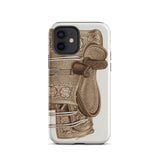 Leather Side Saddle - Frank C. Barks Equestrian Phone Case Iphone 12 / Matte Phone Case Saddle Design Equestrian Art Iphone Case,