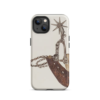 Leather Spur - Custodia per iPhone con arte anni 1930 di Vera Van Voris, 13 / Opaca, Custodie per telefoni, Toby Leon