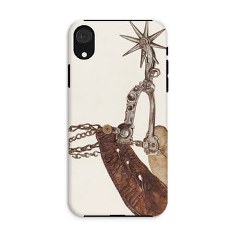 Leather Spur - Custodia per iPhone con arte anni 1930 di Vera Van Voris, Xr / Opaca, Custodie per telefono, Toby Leon