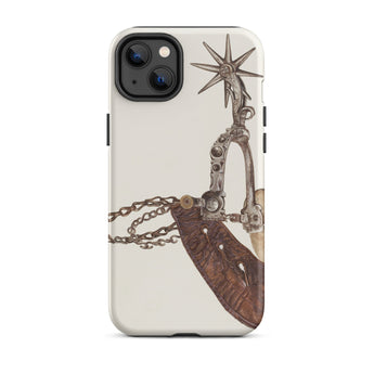 Leather Spur - Vera Van Voris 1930s Art Phone Case Iphone 14 Plus / Matte Phone Case Spur Design Vera Voris, Voris Art, Thousand Untamed