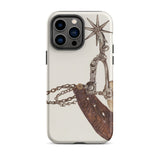 Leather Spur - Vera Van Voris 1930s Art Phone Case Iphone 14 Pro Max / Matte Western Spur Phone Case Vera Voris, Voris Art, Thousand