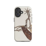 Leather Spur - Vera Van Voris 1930s Art Phone Case Iphone 16 / Matte Phone Case Spur Design Vera Voris, Voris Art, Thousand Untamed Miles