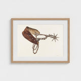 Leather Spur - Vera Van Voris 1930s Farmhouse Art Print / Canvas, Prints