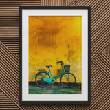 Lemon Lime - Hoi an Vietnam Fiets kunstprint / Canvas, 20x30’’ / 51x76cm / Zwarte lijst / Matboard, Posters Prints & Visual Artwork, Toby