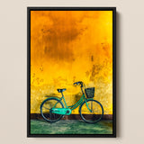 Lemon Lime - Hoi an Vietnam Bicycle Art Print / Canvas, 12x18’’ / 31x46cm / Black Frame, Posters Prints & Visual Artwork, Toby Leon