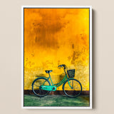 Lemon Lime - Hoi an Vietnam Bicycle Art Print / Canvas, 12x18’’ / 31x46cm / White Frame, Posters Prints & Visual Artwork, Toby Leon