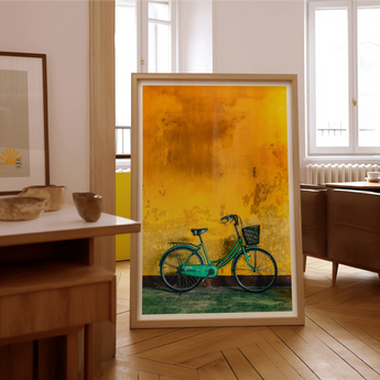 Lemon Lime - Hoi an Vietnam Fiets kunstprint / Canvas, Posters Prints & Visual Artwork, Toby Leon