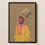 Liberty - Neo-baroque Afrofuturist Fashion Art Print / Canvas, Afrofuturist Fashion Art, Vintage Afrofuturist Fashion, Afrofuturist Fashion