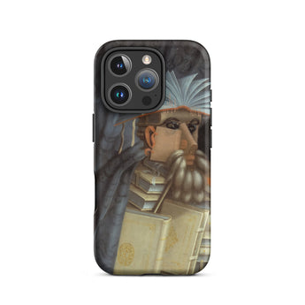 The Librarian - Custodia per iPhone di Giuseppe Arcimboldo, 16 Pro / Opaca, Custodie per telefoni cellulari, Toby Leon