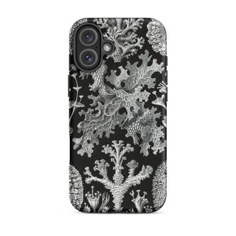 Lichenes Flechten - Ernst Haeckel Phone Case Iphone 16 Plus / Matte Botanical Print Phone Case Haeckel Iphone Case, Ancient Stones,