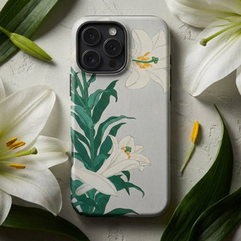 Lirios - Funda de iPhone con arte Shin-hanga de Ohara Koson, Fundas para móviles, Toby Leon