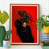 Lilith - Sapphic Witch Art Print / Canvas, Sapphic Witch, Sapphic Witch Art, Witch Art Print